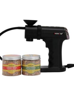 AnchorChef Smoking Gun Food Smoker,Cocktail Smoker Kit,Smoking Gun Wood Smoke Infuser Kit,Recommend as awesome gift for smoker food lovers.Gifts for Man, Dad, Husband (Black)