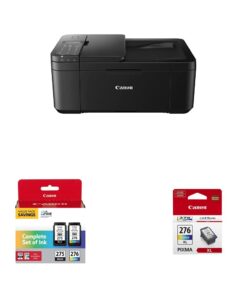 Canon PIXMA TR4720 All-in-One Wireless Printer, Black & PG-275/CL-276 Multi Pack & CL-276XL AMR