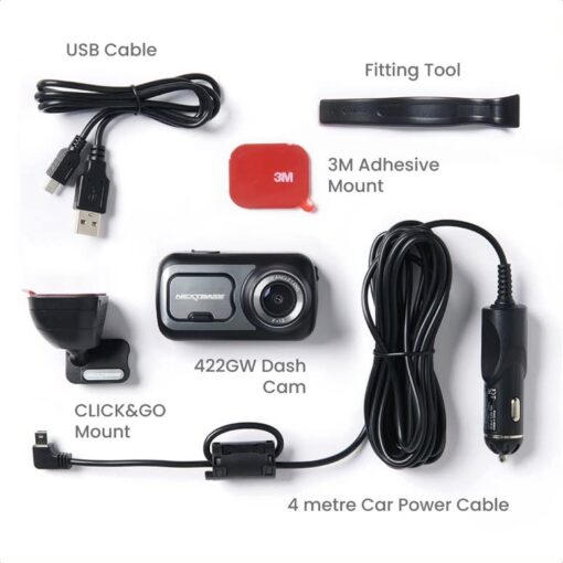 Nextbase 422GW Dash Cam Small with APP- Full 1440p/30fps Quad HD Recording in Car Camera- Amazon Alexa Voice Control- WiFi GPS Bluetooth- Parking Mode- Night Vision- Polarizing Filter Compatible - Image 9