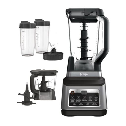 Ninja BN801 Professional Plus Kitchen System with Auto IQ, 1400 Wp - Gray (Renewed)