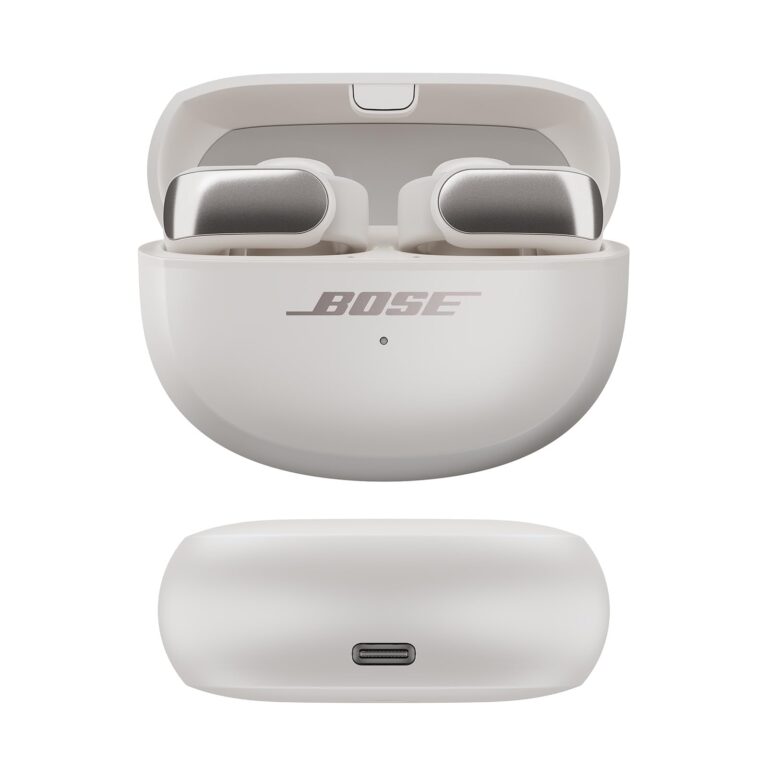 Bose Ultra Open Bluetooth Earbuds, True Wireless Earbuds with OpenAudio for Awareness, Clip On Design for Comfort, Immersive Audio, Up to 48 Hrs of Playtime, White Smoke - Image 3