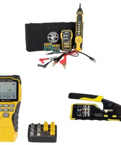 Klein Tools VDV500-920 Wire Tracer Tone Generator and Probe Kit & VDV501-851 Cable Tester Kit & VDV226-110 Ratcheting Modular Data Cable Crimper/Wire Stripper/Wire Cutter