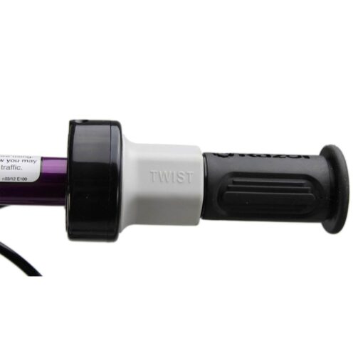 Razor E100 Kids Ride On 24 Volts Motorized Powered Electric Kick Scooter Speeds Up to 10 Miles Per Hour with Brakes and Pneumatic Tires, Purple - Image 4