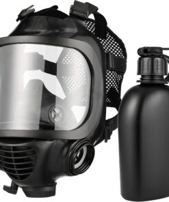 MIRA SAFETY M Certified CBRN Full Face Gas Mask Reusable Respirator Professional Grade (CM-6M Mask WITH Drinking System), 2 Piece Set