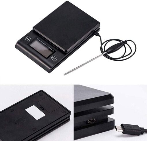 Digital Kitchen Scales High Precision Electronic Scale w/Probe Led Display Platform Scale Multifunction Timing Weighing Band Temperature - Image 7
