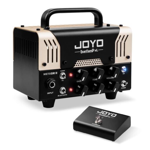 JOYO Meteor II BanTamp XL Series Mini Amp Head 20 Watt Preamp 2 Channel Hybrid Tube Guitar Amplifier Head for Electric Guitar with Bluetooth