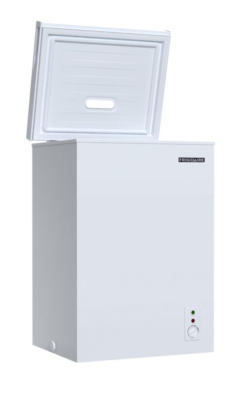 FRIGIDAIRE EFRF3005-AMZ Chest Deep Freezer-Garage-Ready, 3.5 Cu. Ft. Capacity, White-Adjustable Thermostat-Removable Vinyl Coated Wire Basket-Easy Defrost Drain - Image 3