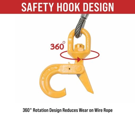 Mytee Products 1/2" x 150' Winch Cable Rope Wrecker Tow Truck Rollback - Steel Core w/Hook, 23,600 lbs Breaking Strength - Image 3