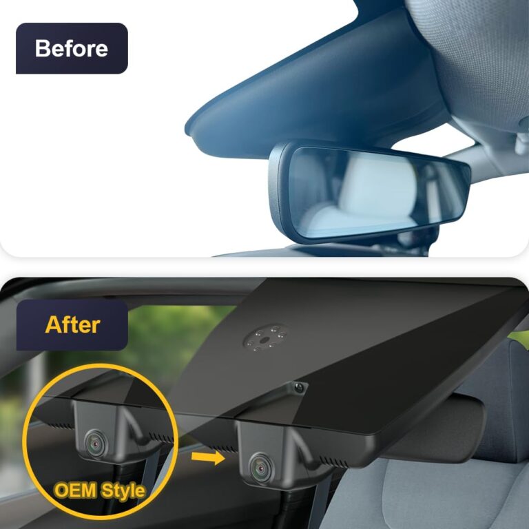 Fitcamx Front 4K+Rear 1080P Dash Cam Adapts for Hyundai IONIQ 6 2023 2024 2025 Limited SEL (Has Auto-Dimming), OEM Style, Dual HD Video, WiFi & APP, Loop Recording, G-Sensor, Easy to Use, 128GB Card - Image 6
