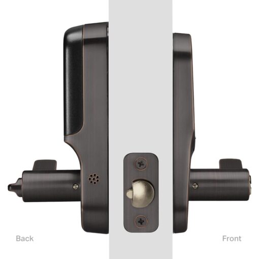 Yale | LiftMaster Smart Touchscreen Deadbolt with Keypad Lever (Oil Rubbed Bronze) & myQ Chamberlain Smart Garage Door Hub, Bundle - Image 6