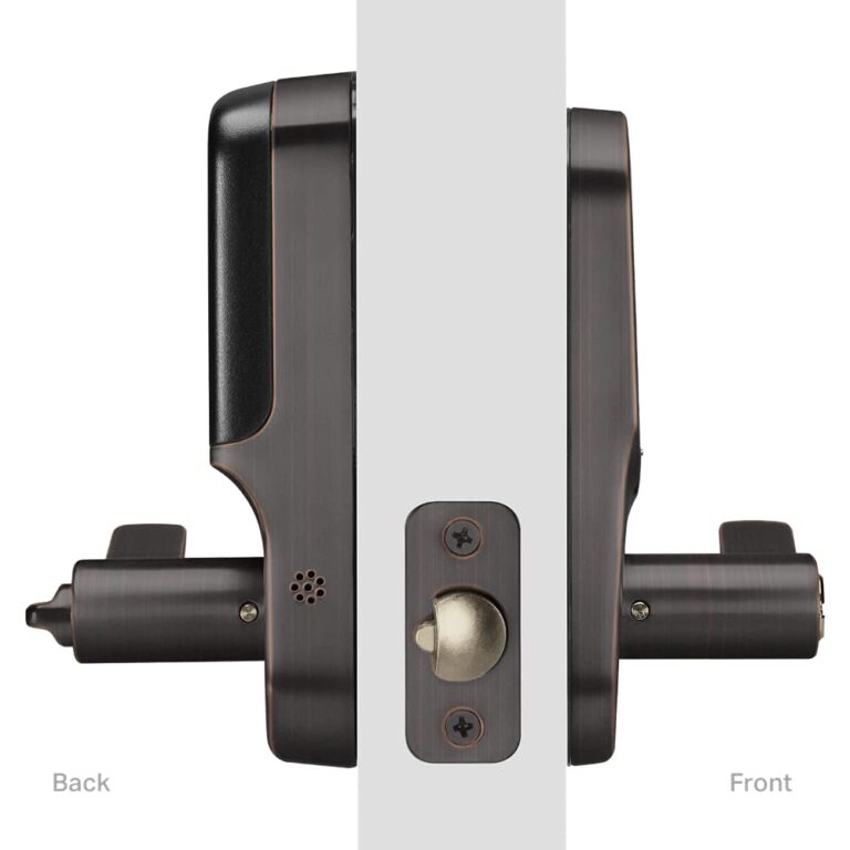 Yale | LiftMaster Smart Touchscreen Deadbolt with Keypad Lever (Oil Rubbed Bronze) & myQ Chamberlain Smart Garage Door Hub, Bundle - Image 6