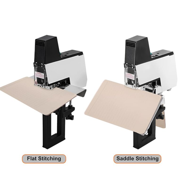 TREEYX Electric Saddle Stapler, Automatic Saddle Binding Machine, Flat/Horseback Sewing Modes Switch, Adjustable Depth 100mm, 1-9 Strength Adjustable - Image 4
