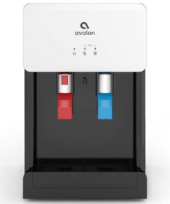 Avalon B8WHT Countertop Bottleless Water Cooler Dispenser - 2 Stage Water Filters and Installation Kit included, NSF Certified, UL Listed, White