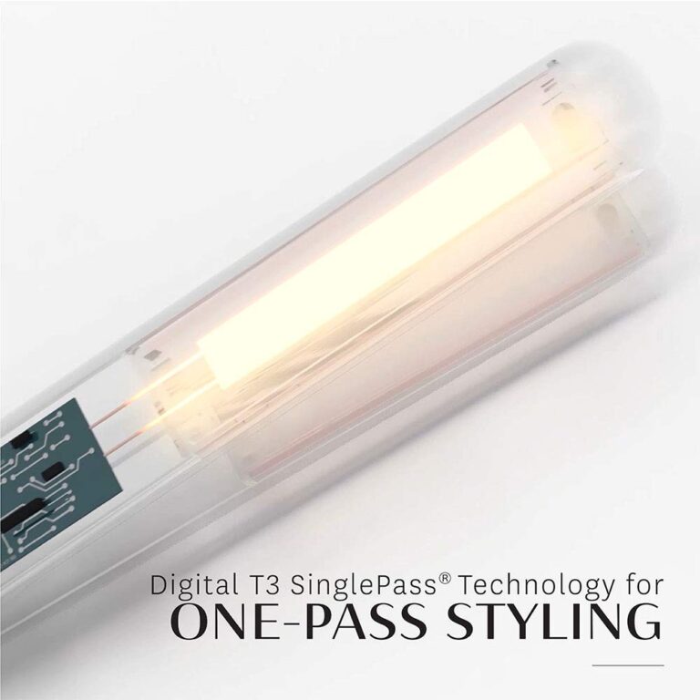 T3 Singlepass Ceramic 1” Straightening and Styling Iron Digital Custom Blend Ceramic Flat Iron With Adjustable Heat Settings for Straight Smooth Hair, Waves and Curls, 1, - Image 6