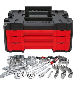CRAFTSMAN Mechanics Tool Set, 230-Piece Hand Tool and Socket Set with 3-Drawer Tool Box (CMMT45305)