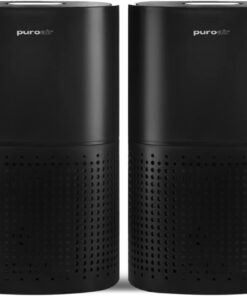 PuroAir 240 HEPA Air Purifiers for Home Large Rooms - Covers Up To 1,000 Sq Ft - Filters Up To 99.9% of Pollutants, Smoke, Pollen, Dust - Quiet HEPA Air Filter - Air Purifiers for Bedroom (2 Pack)