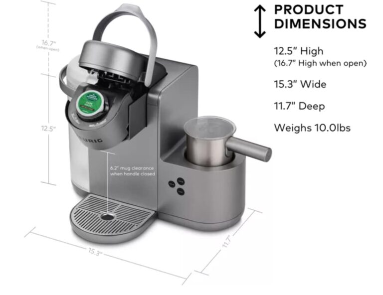 Keurig K-Cafe C Single Serve K-Cup Pod C Latte and Cappuccino Maker, 12, Nickel - Image 2