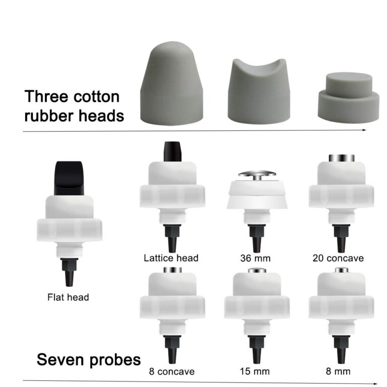 Nulatool Shockwave Therapy Machine Body Muscle Relaxation Massager Tool Shock Wave Pain Relief with 7 Heads-SW18A - Image 3