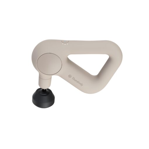 TheraGun Relief Handheld Percussion Massage Gun - Easy-to-Use, Comfortable & Light Personal Massager for Every Day Pain Relief Massage Therapy in Neck, Back, Leg, Shoulder and Body (Sand)