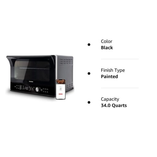 Nuwave TODD ENGLISH iQ360 Digital Smart Oven, 20-in-1 Convection Infrared Grill Griddle Combo, 34-Qt Mega Capacity, 1800 Watts, Adjustable Triple Surround Heat Zones, Smart Thermometer, WIFI Enabled - Image 2