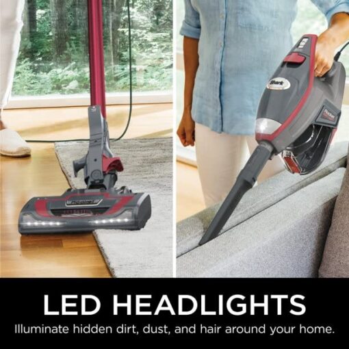 SHARK HV370 Rocket Pro Corded Stick Vacuum, Comet Red (Renewed) - Image 3