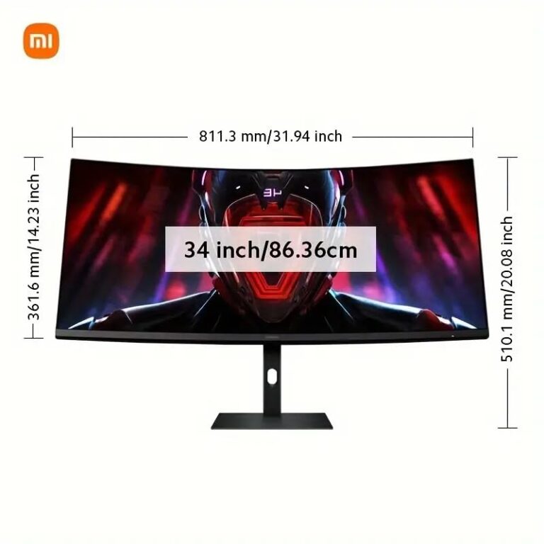 Xiaomi Curved Gaming Monitor 34-inch 180Hz High Reshed Rate 1ms Fast FreeSync Premium Professional Calibration 95% DCI-P3 100% sRGB* Low Blue Light Computer Screen Monitor Desktop Monitor - Image 5