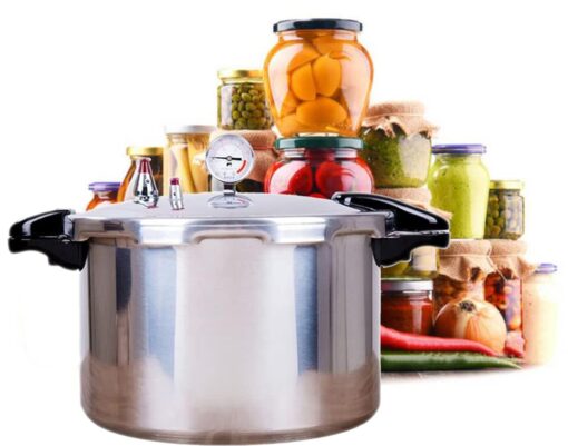 High capacity pressure cookers with cooking rack 22quart canning pressure cooker with gauge Explosion proof safety valve Extra-large size great for big canning jobs,Compatible:natural gas-open flame - Image 6