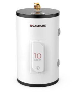CAMPLUX Tank Water Heater Electric,10 Gallon Point of Use Hot Water Heater (ME100B) 120V 1500W, Easier Using with Adjustable Thermostat, Save Time, UL Listed
