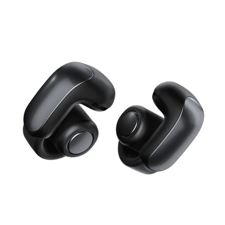 Bose Ultra Open Bluetooth Earbuds, True Wireless Earbuds with OpenAudio for Awareness, Clip On Design for Comfort, Immersive Audio, Up to 48 Hrs of Playtime, Black