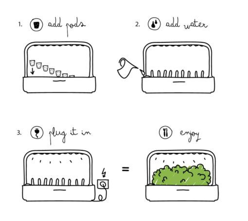 Click & Grow Indoor Herb Garden Kit with Grow Light | Easier Than Hydroponics Growing System | Smart Garden for Home Kitchen Windowsill | Vegetable & Herb Garden Starter Kit with 9 Plant pods, White - Image 5