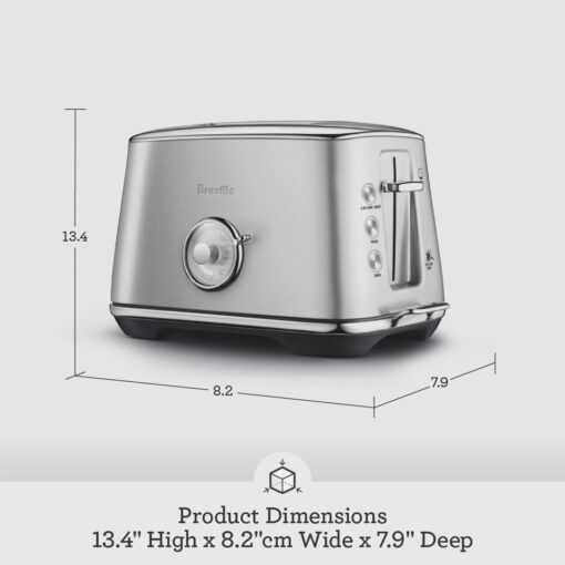 Breville Luxe Toaster 2 Slice BTA735DBL, Damson Blue - Image 2