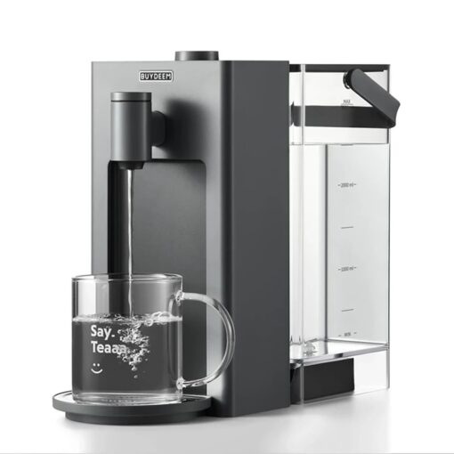 BUYDEEM S9023 Instant Hot Water Dispenser, Countertop Water Boiler & Warmer for Tea, Coffee and Baby Formula, Adjustable 8 Temperatures & 5 Water Outputs, 3L Water Tank(102oz), Dark Gray