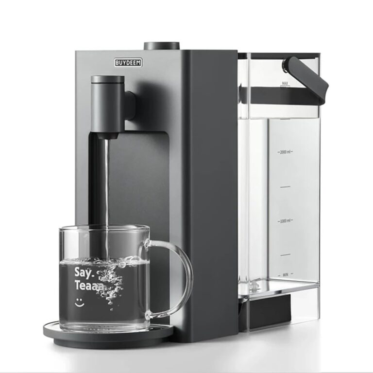 BUYDEEM S9023 Instant Hot Water Dispenser, Countertop Water Boiler & Warmer for Tea, Coffee and Baby Formula, Adjustable 8 Temperatures & 5 Water Outputs, 3L Water Tank(102oz), Dark Gray