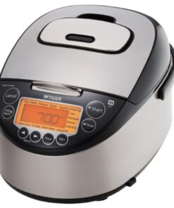 Tiger JKT-D Multi-Functional Induction Heating (IH) Electric Rice Cooker with 12 Cooking Settings (Silver Black)