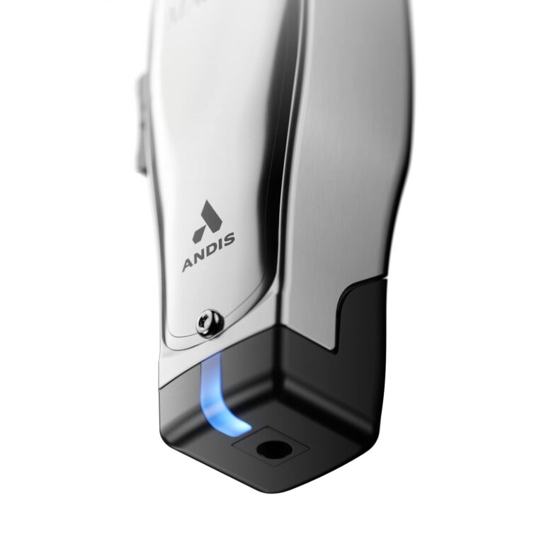 Andis 12660 Professional Master Corded/Cordless Hair Trimmer, Adjustable Carbon Steel Blade Hair Clipper for Close Cutting, Silver - Image 3