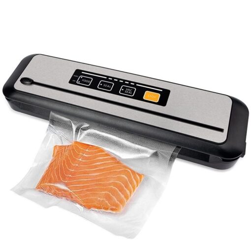 ASMEIR Household Smart Food Vacuum Sealer Packaging Machine Food Storage Vacuum Bag (Color : 21 SL Black, Size : 240V 100-120V US Plug)