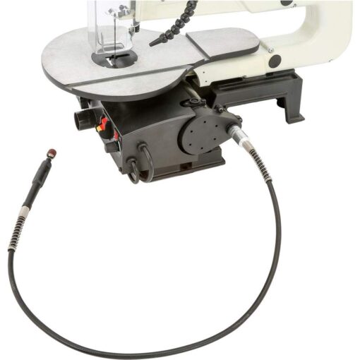 Shop Fox W1872 16" VS Scroll Saw with Foot Switch, LED, Miter Gauge, Rotary Shaft - Image 2