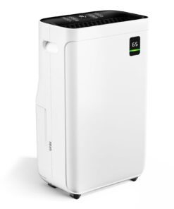 Fierscial 5000 Sq.Ft Dehumidifier for Basement, 80 Pints Quiet Dehumidifiers for Home, Large Room, Bedroom with Drain Hose, 1.7Gallon Water Tank, Smart Humidity Control & Display, 4 Operation Modes