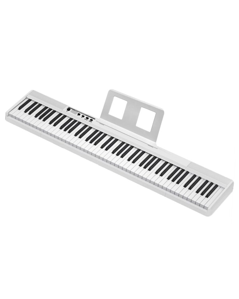 Longeye Piano Keyboard 88 Keys Compact Portable Digital Piano for Beginners with Semi-Weighted Full-Size Keys, Stand, Headphones, Sustain Pedal, Carrying Case, White - Image 3