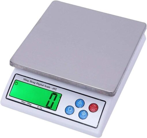 for Kitchen and Jewelry Digital Kitchen Scale Electronic Display Household High Precision Accurate to Food Scale Baking Medicine Scale (Apple Green 6kg/0.1g)
