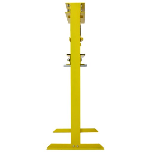 12 Ton Hydraulic Press, H-Frame Garage Floor Adjustable Shop Press with Stamping Plates to Bend, Straighten, Or Press Parts, Install Bearings & U-Joints, Yellow - Image 2