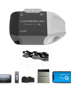 Chamberlain C2212T Smart Wi-Fi Garage Door Opener, 1/2-HP Chain Drive Motor - Quantity 1