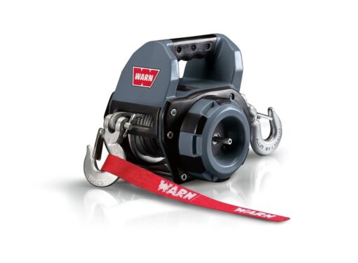 WARN 101575 Handheld Portable Drill Winch with 40 Foot Synthetic Rope: 750 lb Pulling Capacity , Gray - Image 7