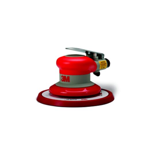 Cubitron Random Orbital Sander – Pneumatic Palm Sander – 6” x 3/16” Diam. Orbit – Stikit Disc Pad – For Wood, Composites, Metal – Original Series