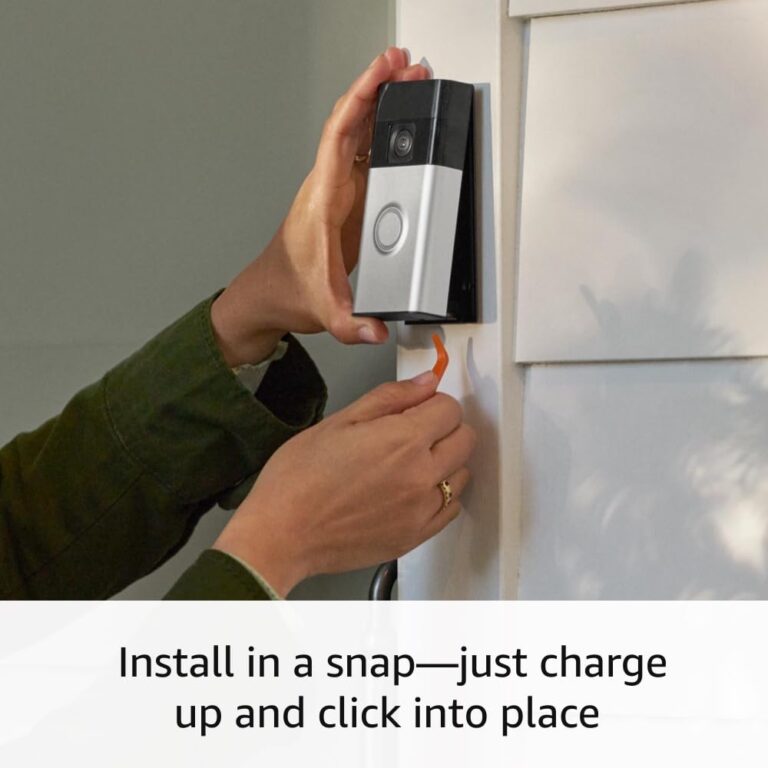 Ring Battery Doorbell with Ring Floodlight Cam Wired Plus (White) - Image 4