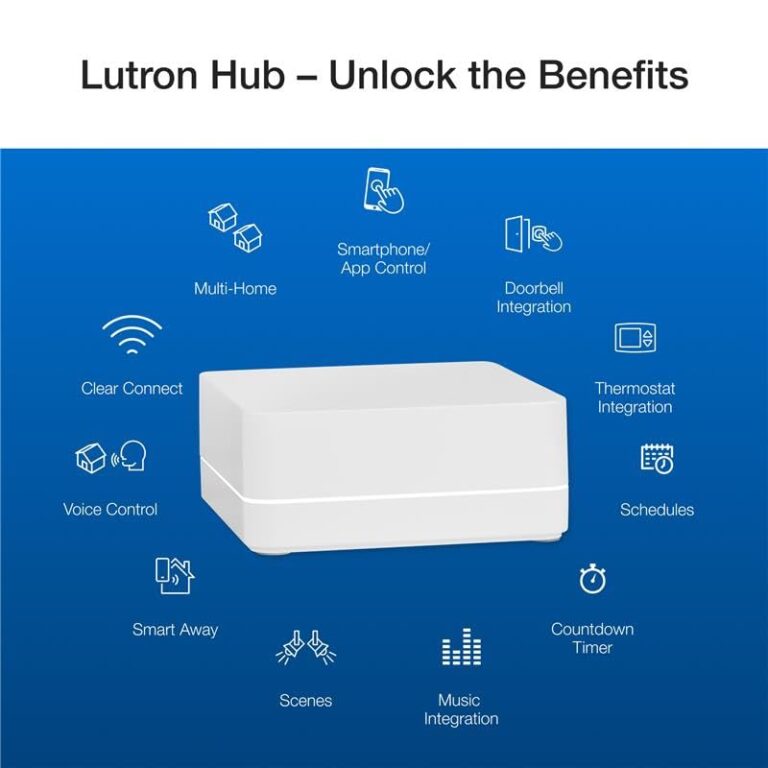 Lutron Caseta Original Smart Dimmer Switch Kit, 2 Dimmer Switches, 2 Wall Plates, 2 Pico Remotes, and Smart Hub, Works with Alexa, Apple Home, Google Home, 3 Way, 150W, No Neutral, P-BDG-PKG2W-A - Image 12
