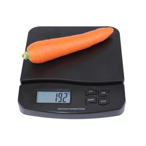 ZOCWJK 25kg 1g High Precision Electronic Compact Scale LED Display Kitchen Scales Food Weight Balance Gram Weighing Measuring Grey(Gray - Image 5