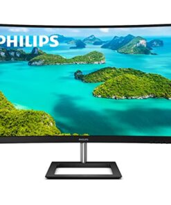 Philips 328E1CA 32'' Curved Monitor, 4K UHD, 120% SRGB, Adaptive-Sync, Speakers, VESA, 4Yr Advance Replacement Warranty