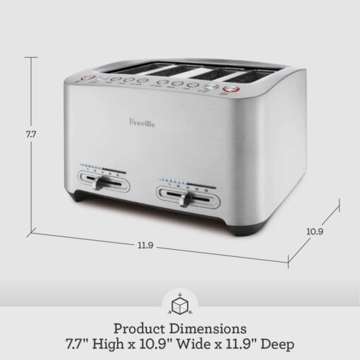 Breville Die-Cast Smart Toaster, 4-Slice, Brushed Stainless Steel - Image 2