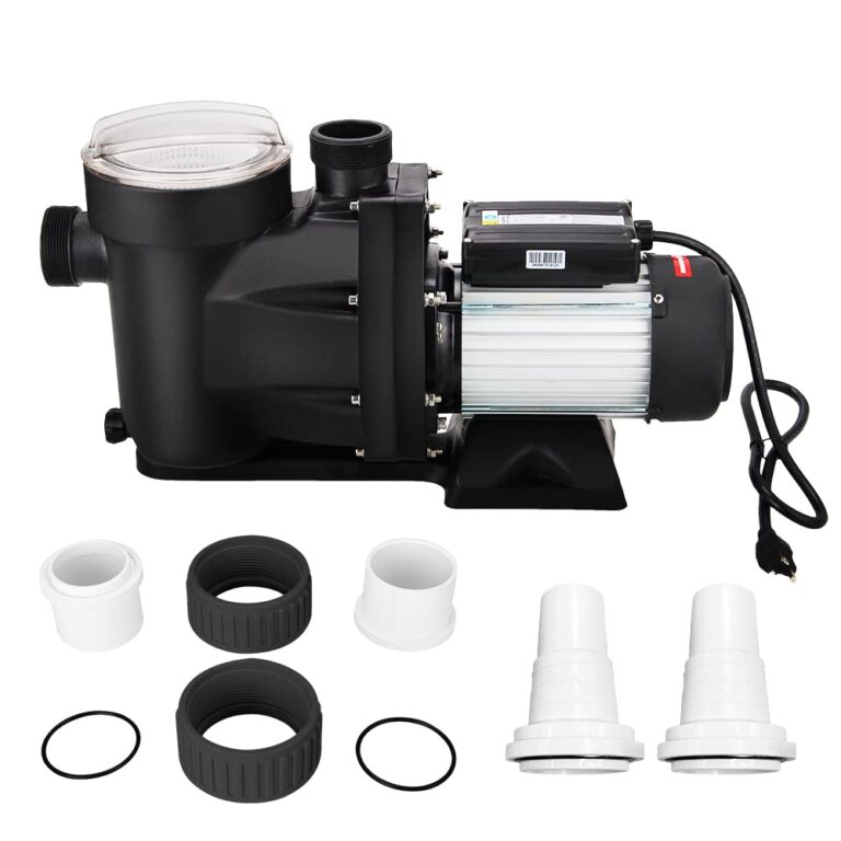 Anbull 2.5HP Swimming Pool Pump, 1850W In/Above Ground Pool Pump with 59.05'' Electric Cord, High Efficiency and Low Noise, Apply to Water Circulation in Filtration System (110-120V/60HZ)